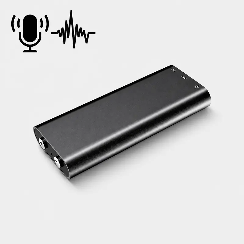 Portable Digital Cordless Mini Magnetic Voice Recorder - 1-Touch Recording, HD Noise Reduction, Long Battery Life, Large Storage, Included OTG Adapter, 9.7g Lightweight, 3.5mm MP3 Player, Convenient for Office Workers, Cells, Business Use, Compact