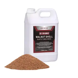5 lbs 12/20 Grit Ground Walnut Shells,Fine Grit for Tumbling, Blasting, Vibratory, Polishing, Deburring, Anti-Skid, Fillers