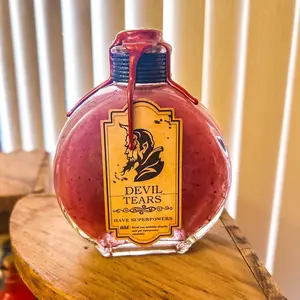 Katie’s Potion Bottles, Devils Tears Potion Bottle, Red Potion, Witchy Potion, Fantasy Decor