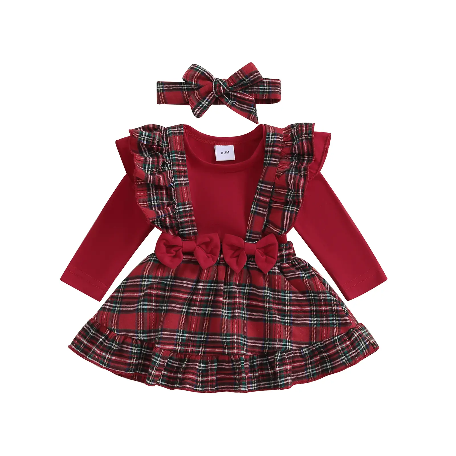 Canrulo Baby Girl Plaid Outfits Cute Christmas Clothes Long Sleeve Romper Ruffle Overall Skirt Dress 3PCS Newborn Outfit - TikTok Shop Canrulo Baby Girl Plaid Outfits Cute Christmas Clothes Long Sleeve Romper Ruffle Overall Skirt Dress 3PCS Newborn Outfit - TikTok Shop