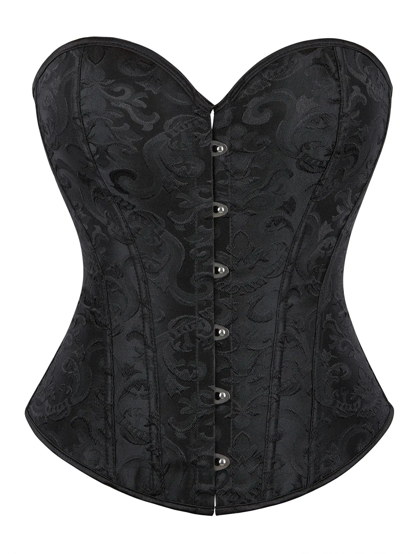Women's Floral Jacquard Underbust Corset, High Waist Corset, Fashionable Steel Boned Corset for Party Holiday Vacation, Women's Shapewear for All Seasons, Womenswear, Corset Style