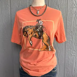 Square dust cowboy comfort Colors Tshirt