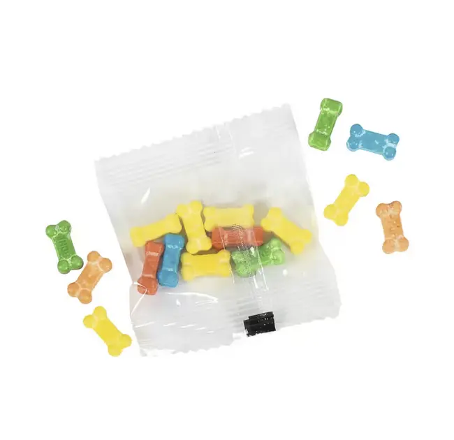 1 1/2" 1 lb. Bone-Shaped Halloween Hard Candy Fun Packs - 59 Pc 2 Pack