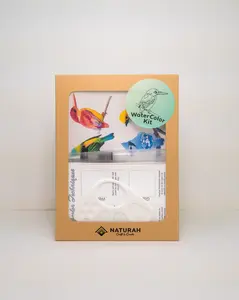 Birds WaterColor Kit | Watercolor kit, DIY coloring kit, Arts & Crafts gift, Painting Kit, Travel art package, Postcard, bird watching