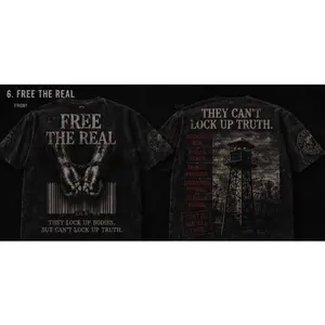 LIL G x AURIA – Free The Real Tee (Acid Wash Edition)