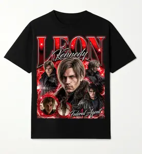 Leon S. Kenedy Resident Evil Requiem Bootleg Character 2026 Unisex T-Shirt , Best Gift for fan Resident Evil 9 Tee