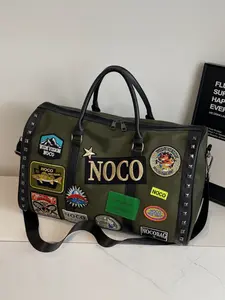 Y2K Retro Unisex Massive Duffle Bag - Oversized Airport Luggage for Men & Women ✈ Water-Resistant Heavy Duty Travel Weekender Traveling Bag + Abrasion-Proof Fabric | 2000s Aesthetic Carry-On