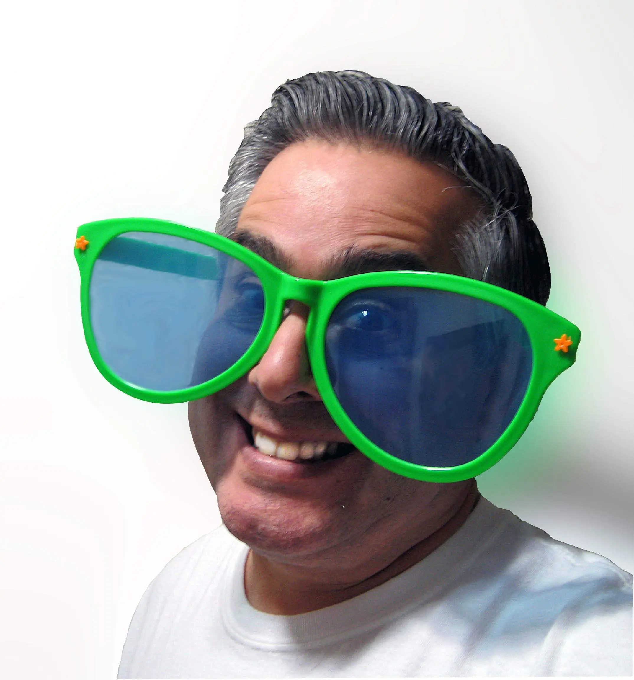 Loftus Jumbo Sunglasses for Unisex Adults and Children - Tinted Blue Lens, Fun Party Accessory