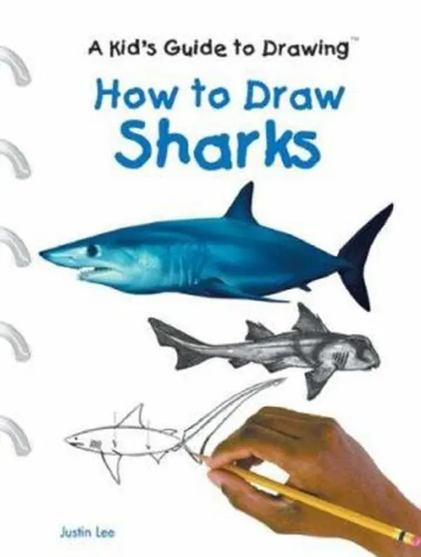 USED Book - How to Draw Sharks (A Kid's Guide to Drawing) by Justin Lee (Unknown) - english