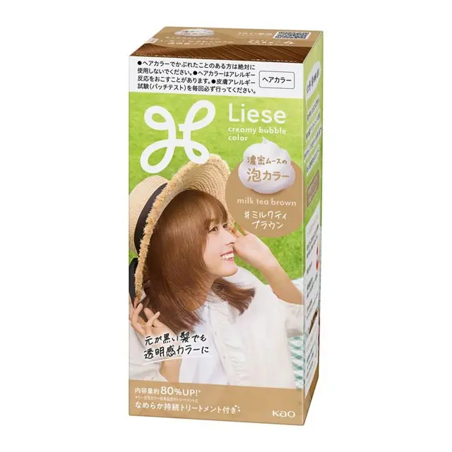 Kao Liese Prettia Bubble Hair Dye #Milk Tea Brown