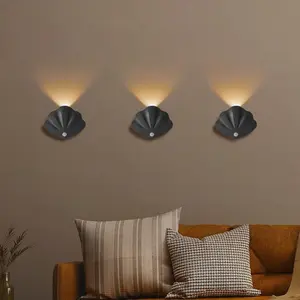 Shell-Shaped Wall Lamp Set, USB Rechargeable Decorative Wall Light, Energy Efficiency Grade G, Model Xinghao Mz-L2601, No Ca Prop 65 Warning