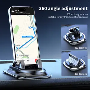 Car phone holder 360 degree rotation, suitablefor car navigation in-car dashboard, horizontaland vertica screen adjustment angle,suctioncup fixed non-slip mobile phone holdersuitable for iPhone and Android Stand