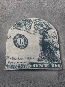 New Y2K knitted hat autumn and winter cold-proof warm wool hat 2025 personality trend fashion jacquard Fitted Hat Beanie Fitted