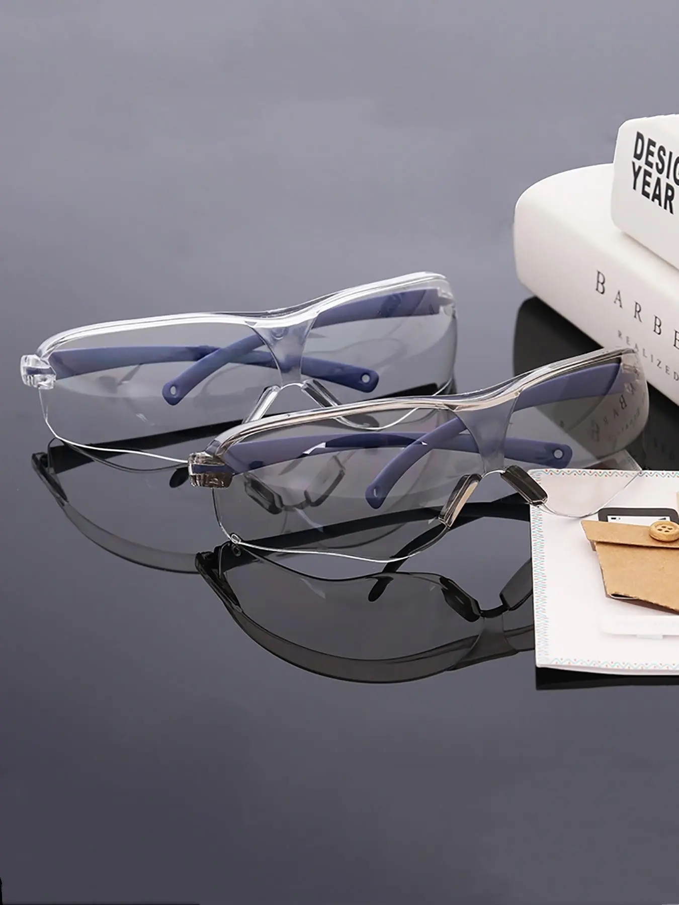 Safety Protection Industrial Manufacturing Glasses, Multiple Lens Colors Light Dark, Eye Protection Eyewear, Boho Style Eyewear, Safety Goggles