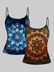 Women's Sleeveless Strap Top Set, Casual All-Season Wear, Slim Fit Design, Perfect for Daily & Party Looks