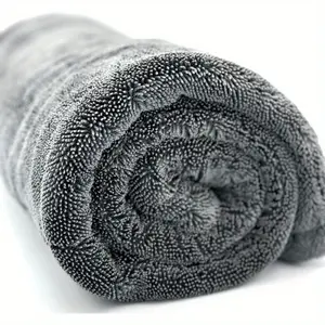 60*90cm/23.6*35.4inch Microfiber Car Drying Towel, Twisted Loop Microfiber, Extra Large Super Absorbent Twisted Ring Cloth, Lint Free Non-Streak for Cars Trucks SUVs Boats RVs, One-Pass Drying Auto Detailing Towel, Microfiber Car Towels