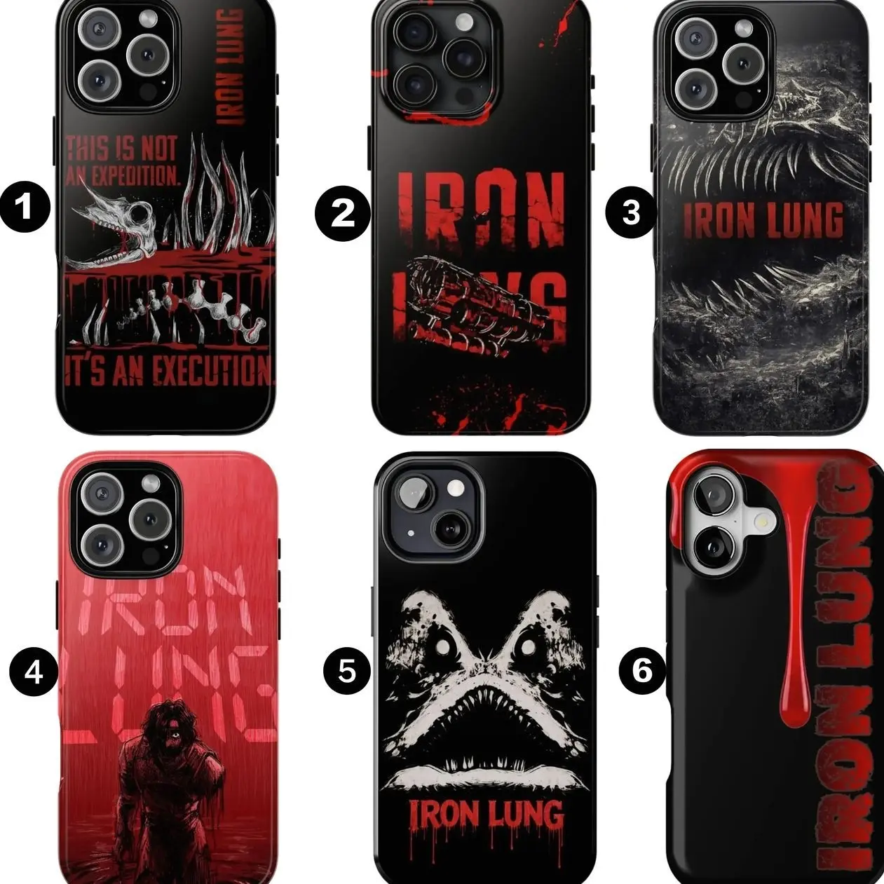 Iron Lung Phone Case, Video Horror Game, Gift For Fan Phone Case Compatible with iPhone X, 11, 12, 13, 14, 15, 16, 17 Series & Galaxy Series