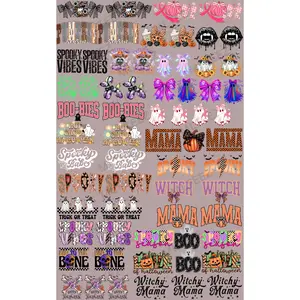 HALLOWEEN TRUCKER HAT (1) PREMADE GANGSHEET  - 22X36  DTF TRANSFERS - DIRECT TO FILM