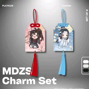 Modaozushi MDZS Wei WuXian and Lan Wanji Acrylic Lucky Charm Talismans Set
