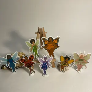 Mini Magical Insect Fairies – 6-Pack Die-Cut Stickers