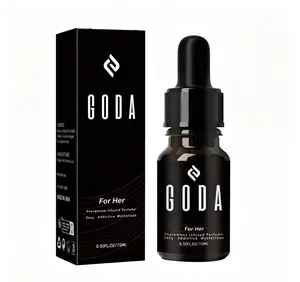 GODA For Her Pheromone Perfume Oil for Women 15ml 0.50 Fl Oz, Long Lasting Floral Scent with Jasmine & Rose, Sweet Spicy Mixed Aroma, Vegan Cruelty-Free Portable Travel Feminine Fragrance for Daily Dating Use