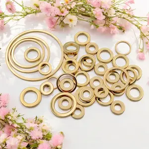 Gold Closed Jump Rings - Square Wire, Assorted Sizes for Jewelry Making sold 12 PCs/PK