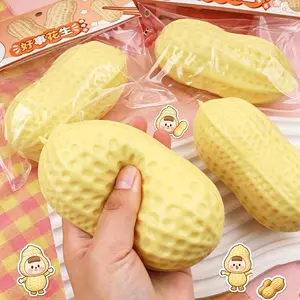 Peanut Squeeze Ball Crunchy Stress Ball Squishy Toy Buttery-Soft Feel Fidget Toy ASMR Sensory Anti Stress relief toy for Adults