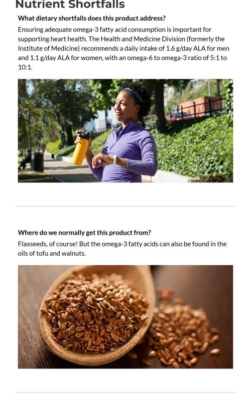 Flaxseed Oil 1000 mg Softgels