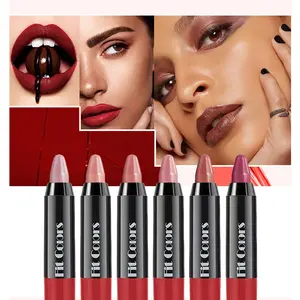 6 Pack Natural Charm Matte Lipstick Set Long Lasting Makeup Waterproof Easy To Apply Non Stick Cup Lipstick Suitable For Beginners Beauty Cosmetic
