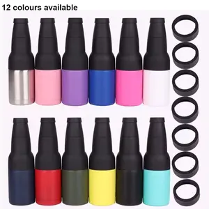 12oz 16oz Stainless Steel Insulated Can Holder with Bottle Opener, 3-In-1 Beverage Container for Soda and Beer, European Style Design Drinkware