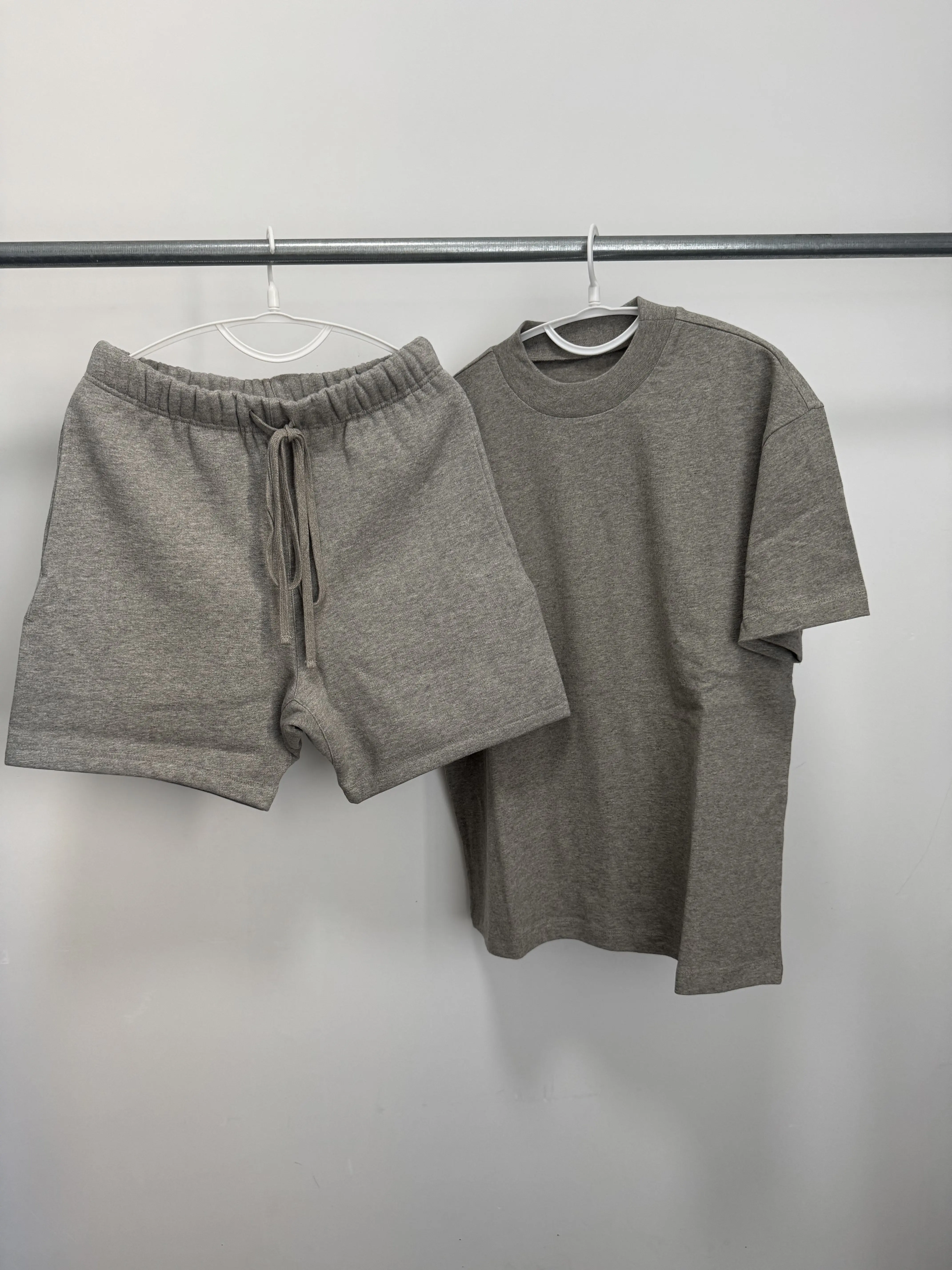 Dark Oatmeal" set T-shirt+short