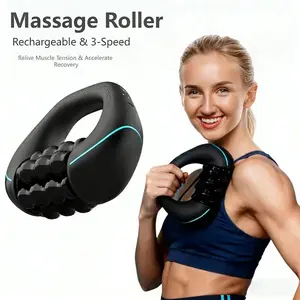 Portable Electric Roller Massager | Deep Tissue Neck Shoulder Back Massager for Pain Relief