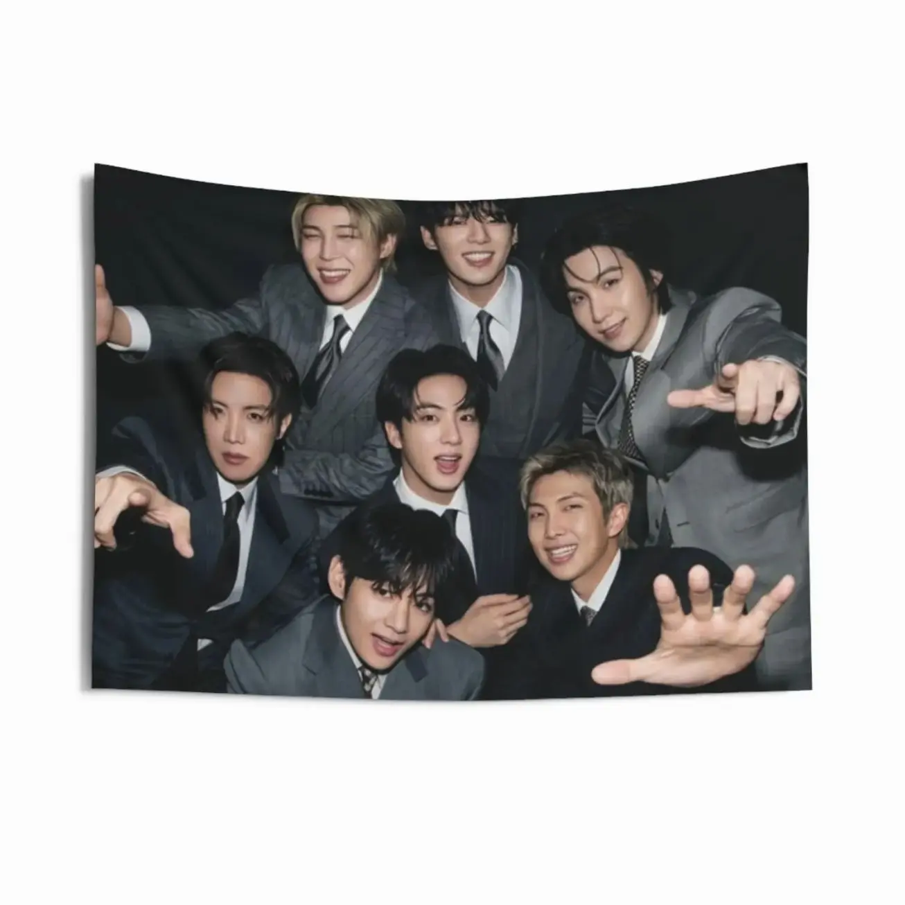 Arirang World Tour Wall Flag Tapestry, Kpop Tour Wall Banner Merch & Gift 2026| Bantan Boys | Personalized Wall Art | Polyester Fabric |