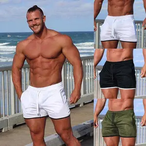 2026 New Muscle Men's Shorts Sports Fitness Running Outdoor Breathable Quick-Drying Beach Hot Pants