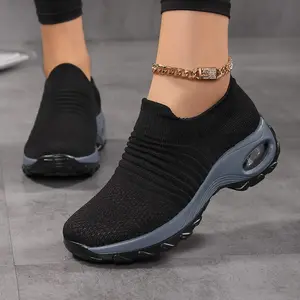 Women’s Casual Sock Sneakers - Breathable Mesh Material, Lightweight Walking Footwear for Daily Wear & Fitness, Running Shoes Women