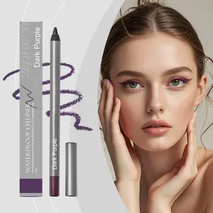 Zephoco Deep Purple Gel Eyeliner Pencil✨Smooth Glide Long-Lasting Smudge-Proof Daily Eye Makeup Essential