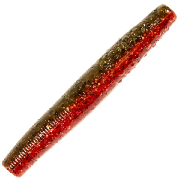 Z-MAN Finesse TRD Fishing Lure - 2.75in, 8ct, Hot Craw, Elaztech Material, Fluttering Action, Soft Sink Rate, for Ned Rigs