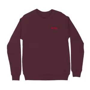 TR Stitched Logo Fleece Crewneck - Maroon
