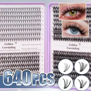 Ultra-Soft Cluster False Lashes, Natural Dense Style, Suitable for All Eye Shapes, Daily Wear & Party, Ultra-Thin Design