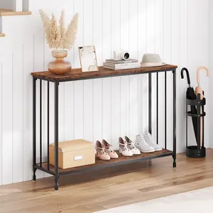 Narrow Console Table, Side Table, Hallway Table with Shelf, Sofa Table, Hallway, Exhibition Table, Entrance Table, Console Table for Living Room, 105 x 81 x 30 cm