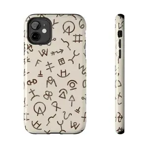 Cattle Brands Phone Case Alchemy Symbols Occult Ranch Phone Case,phone Case Suitable for Iphone 11/12/13/14/15/16/17 Pro Promax Plus Air and Samsung S22/S23/S24/S25 Plus Ultra Fe,Neutral Tones Western Case Cowboy Phone Case Farm Gift Ranch