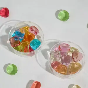 Viral Diamond Candy Premium Hard Candy Jar Fruit Flavors & Healthy Isomalt,Perfect for Weddings, Cake Decor, Afternoon Tea & Gifts Sweet 80G per Jar