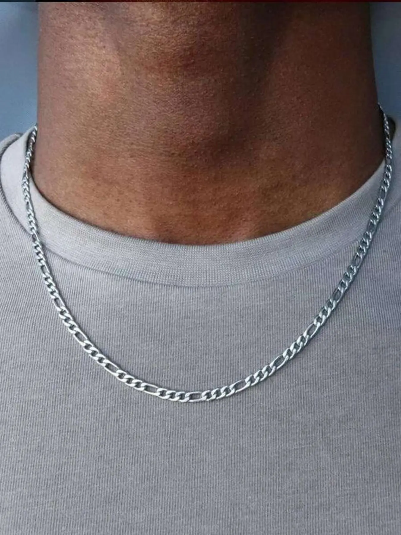 Fashionable and Popular 1pc Men Minimalist Chain Necklace for All Seasons, Stainless Steel Jewelry for Jewelry Gift and for a Stylish Look, Cuban Chain Link, Cuban Link Design