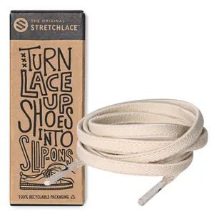 Ivory Flat Elastic Stretch Shoe Laces Footwear Comfort Ivory Flat Elastic Stretch Shoe Laces Footwear Comfort