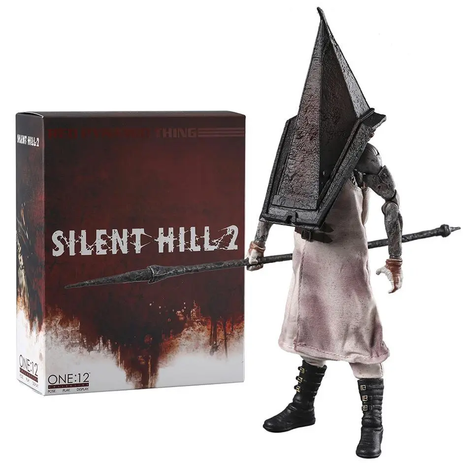 Mezco Toyz 1:12 Collective Red Pyramid Thing Silent Hill 2 Action Figure, 21 cm (8.26 inch) Classic Novelty Toy for Collectors