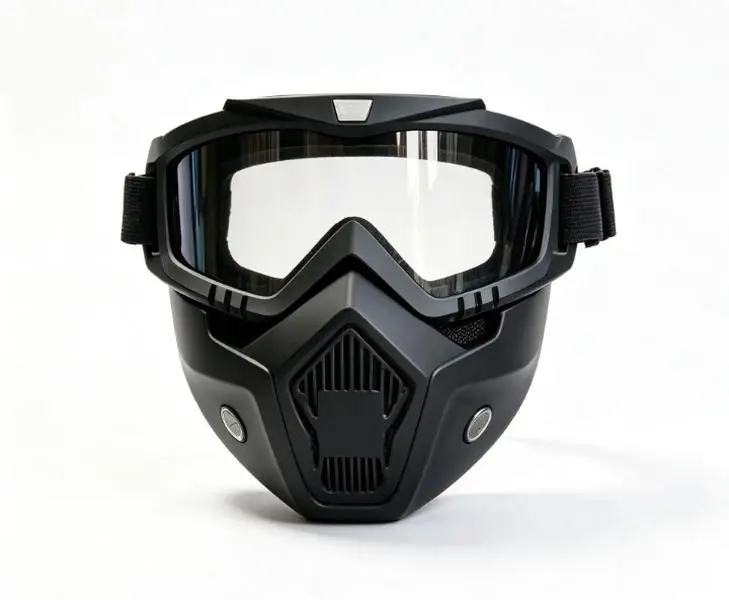 Unisex Full-Face Safety Mask with Vented Shell and Heat-Resistant Grinding Shield, Anti-Splash and Anti-Glare for Industrial Work, Grinding Safety Mask