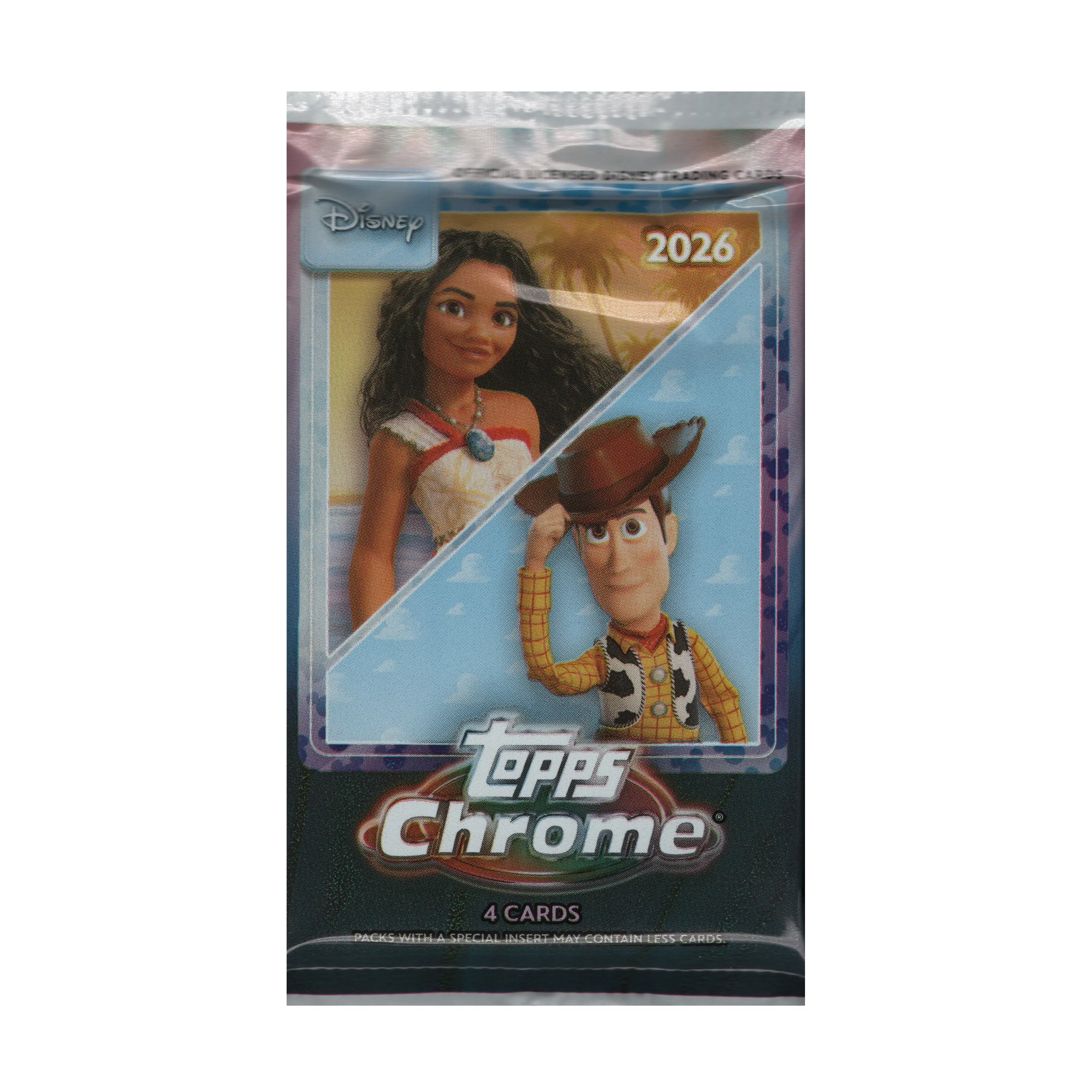 2026 Topps Chrome Disney Value Blaster Pack 4 Cards
