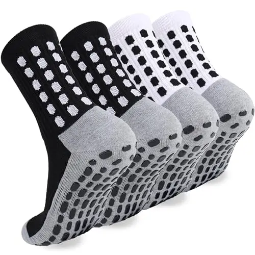 2/4/6 Pairs Men's Women's Soccer Football Baseball Socks with Grip Pads - Non Slip Athletic Sports Socks for Training Match Performance Comfortable Breathable Moisture Wicking Cushioned Ankle Socks Perfect for Running Gym Workout Outdoor Activities 2/4/6 Pairs Men's Women's Soccer Football Baseball Socks with Grip Pads - Non Slip Athletic Sports Socks for Training Match Performance Comfortable Breathable Moisture Wicking Cushioned Ankle Socks Perfect for Running Gym Workout Outdoor Activities