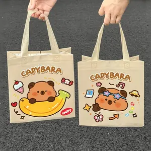 12pcs/24pcs Cartoon Beaver Gift Bags, Durable Heavy-Duty, Large Capacity, Ideal for Parties and Birthdays, Random Styles