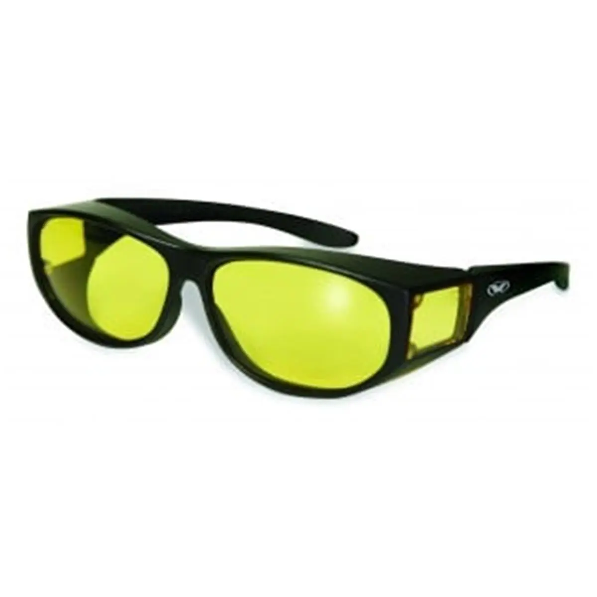 212 MAIN Aerodynamic Safety Glasses, Unisex Over-the-Glass Design for Hunting, Shatterproof Polycarbonate Yellow Tint Lenses, UV400 & ANSI Z87.1, Lightweight, Dustproof, Ansi Z87.1-2010 Standards, Matching Side Lenses, Over-Glasses Safety Glasses